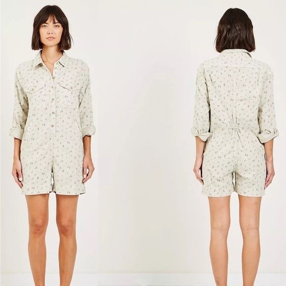 The Great Floral Button-Up Romper - Picture 1 of 11